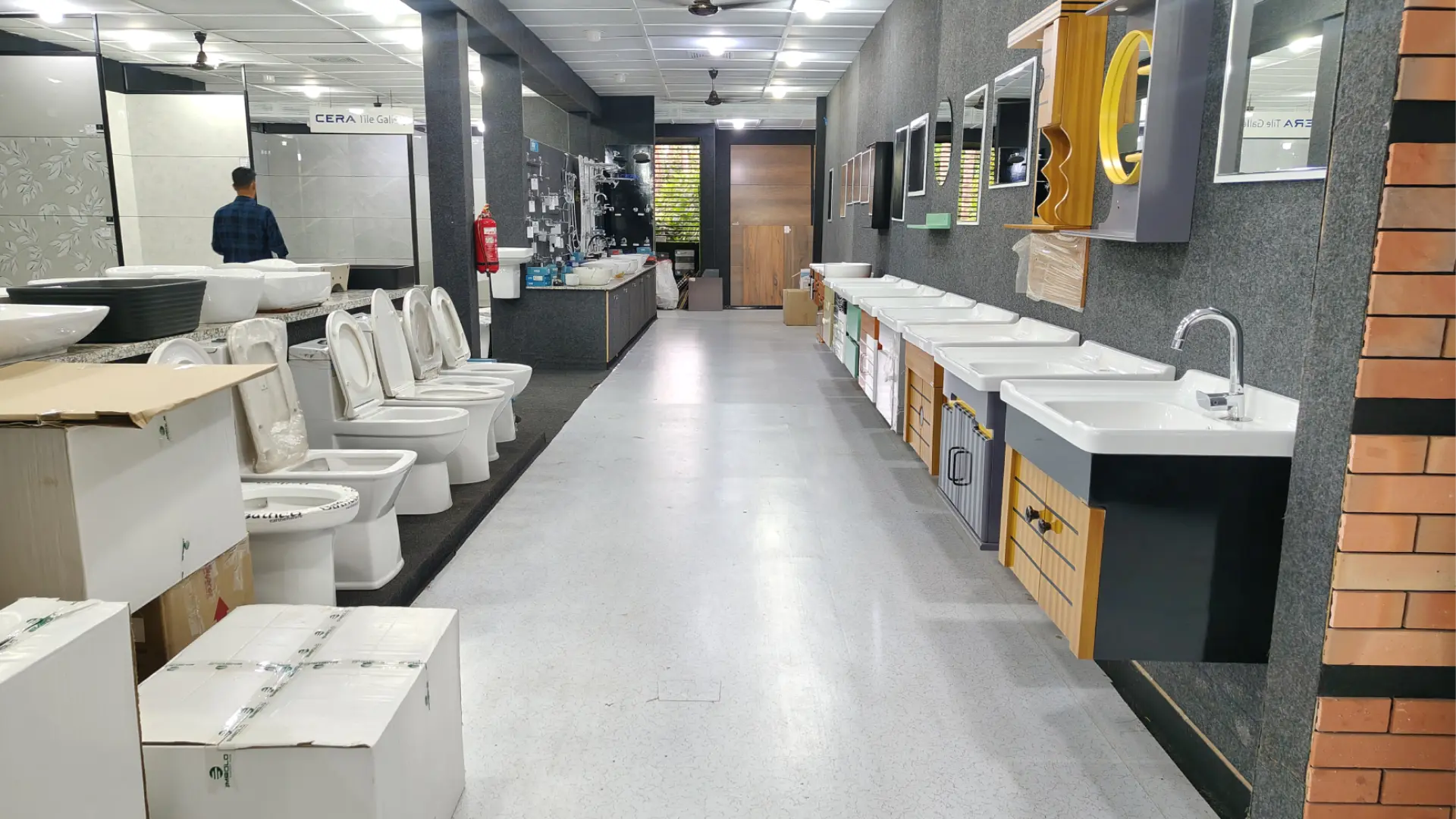 Sanitaryware &amp; Bath Fixtures Overview - Royal Tiles & Granites Showroom Gallery