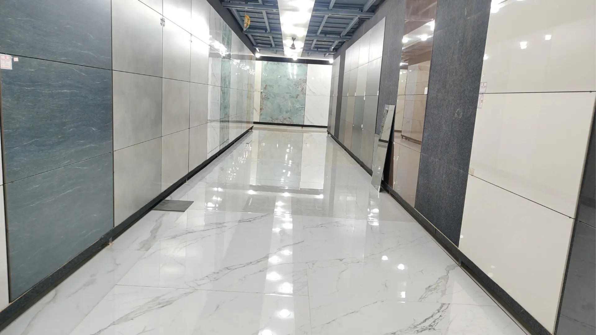 Grey &amp; Concrete Finish Tiles Collection - Royal Tiles & Granites Showroom Gallery
